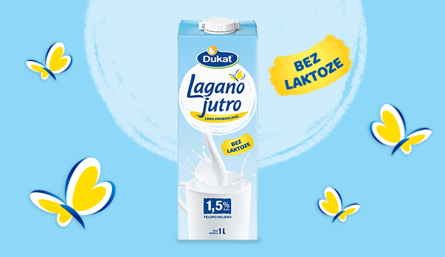 Dukat Lagano jutro mlijeko 1,5 % m.m., 1 l